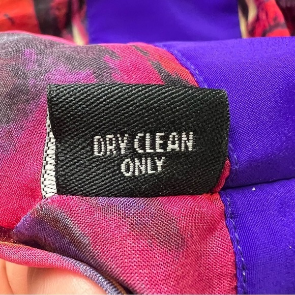 Zeugari Silk Tunic Beaded V Neck Semi Sheer Tie at Empire Waist * Runs Small * - Picture 5 of 11